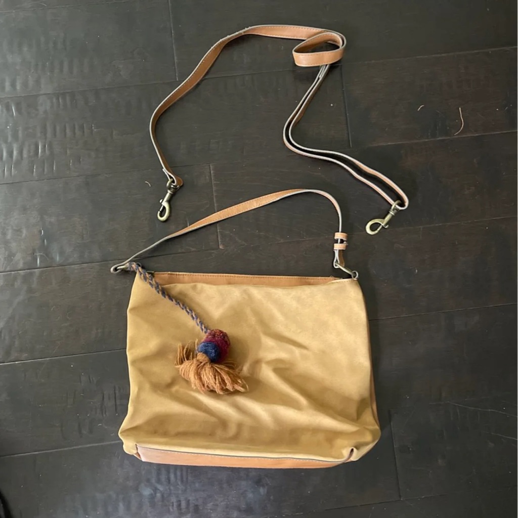 Tan Tassel Purse